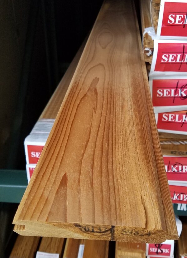 1X6 Red Cedar Aye T&G V-Groove